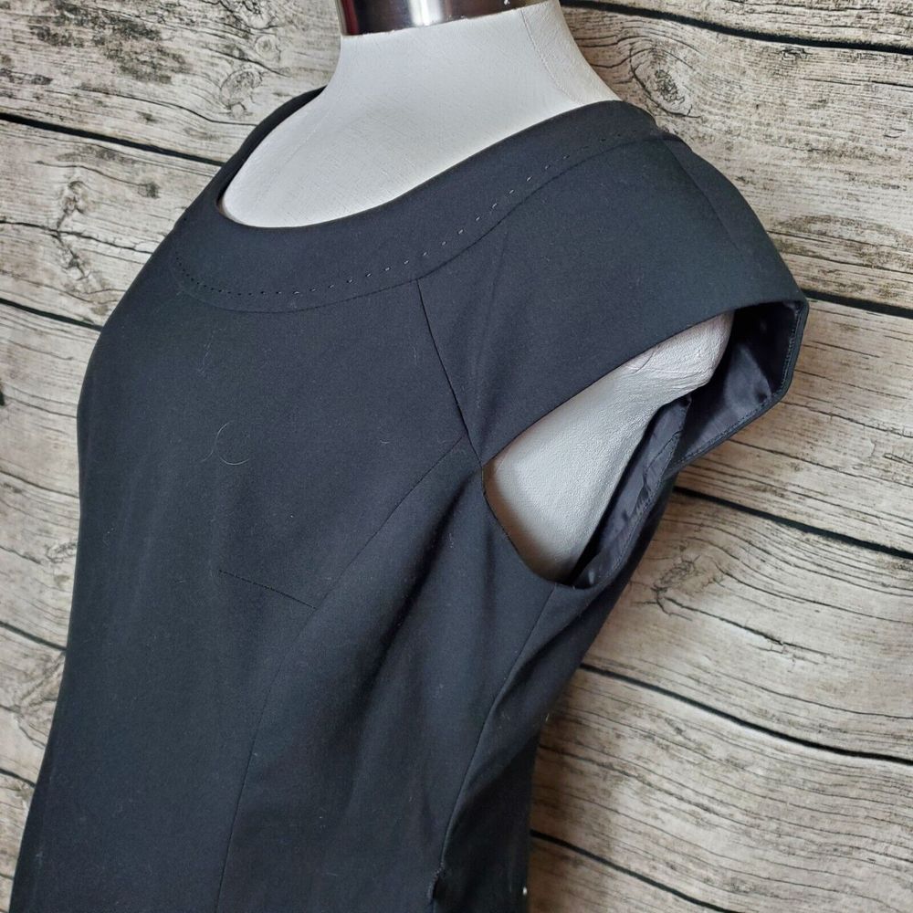 Jones New York Collection Stretch Black Sleeveless Dress Size 4 - Picture 4 of 9
